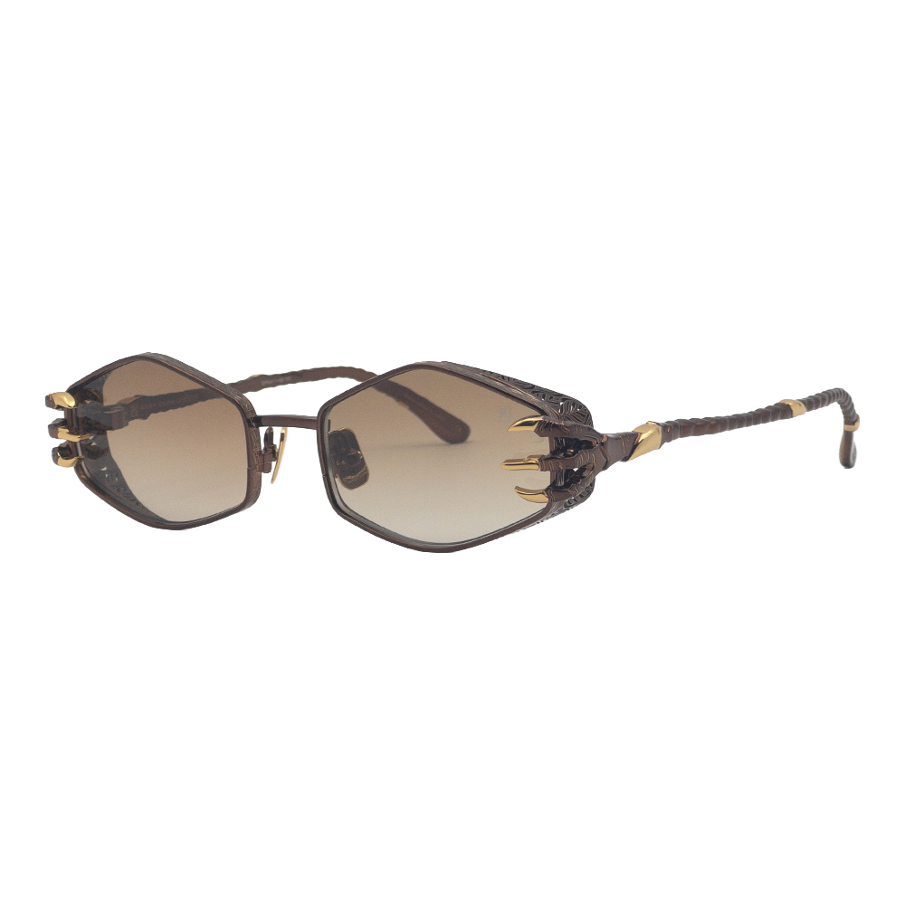 Anna-Karin Karlsson CLAW PLUME COCOA 24 Carats Gold Plated Limited 68/100 Unisex Güneş Gözlüğü