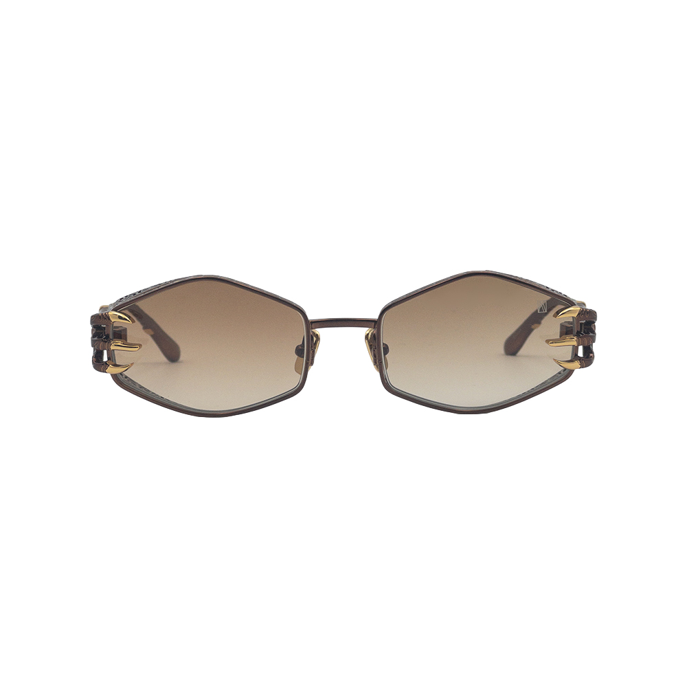 Anna-Karin Karlsson CLAW PLUME COCOA 24 Carats Gold Plated Limited 68/100 Unisex Güneş Gözlüğü